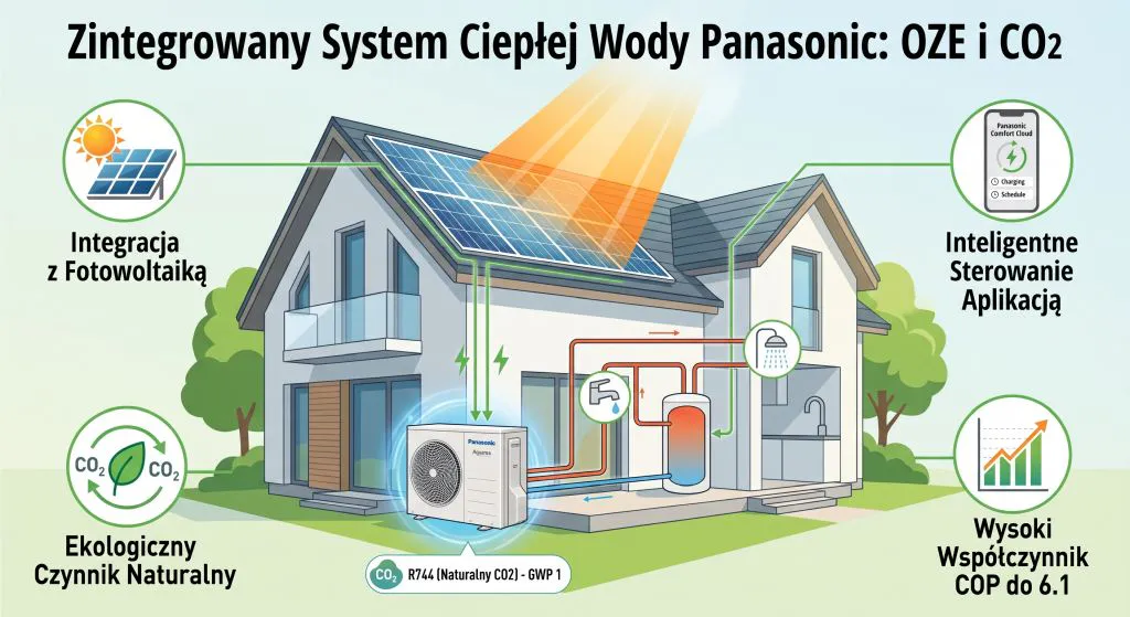 Panasonic uderza pompą ciepła CO2, idealnie zgraną z fotowoltaiką